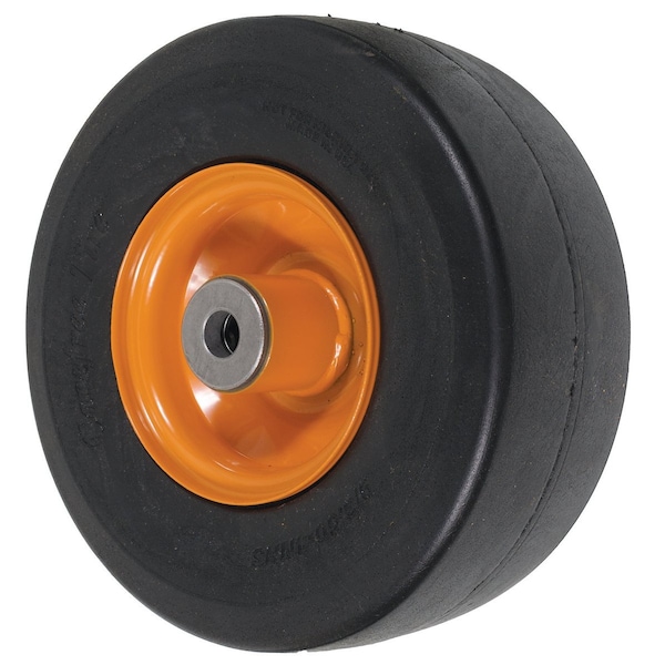 CASTER-SMOOTH, 9X3.5X4, SOLID, ORANGE 9" x9" x4"